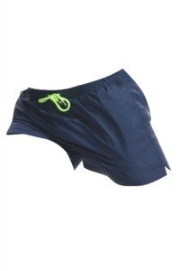 SKSP012 Manufacturing Quick-drying Three-point Sports Shorts Custom-made Rubber Waist Drawstring hook and loop Back Bag Sports Shorts Garment Factory detail view-1